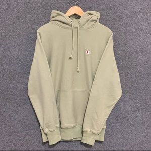 Champion Men’s Pullover Hoodie Sweatshirt Logo Drawstring Gray Size XL